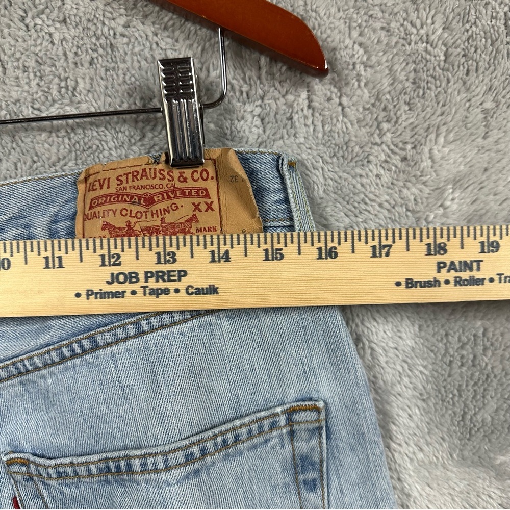 Levi’s 501 Y2K Light Wash Straight Leg Button Fly Jeans Size 34x32 - Picture 7 of 10